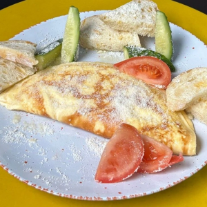 300г Омлет з моцарелою та багетом