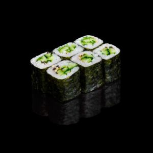 Рис, норі, огірок.<br><br>Вага - 130 г. Маки з огірком